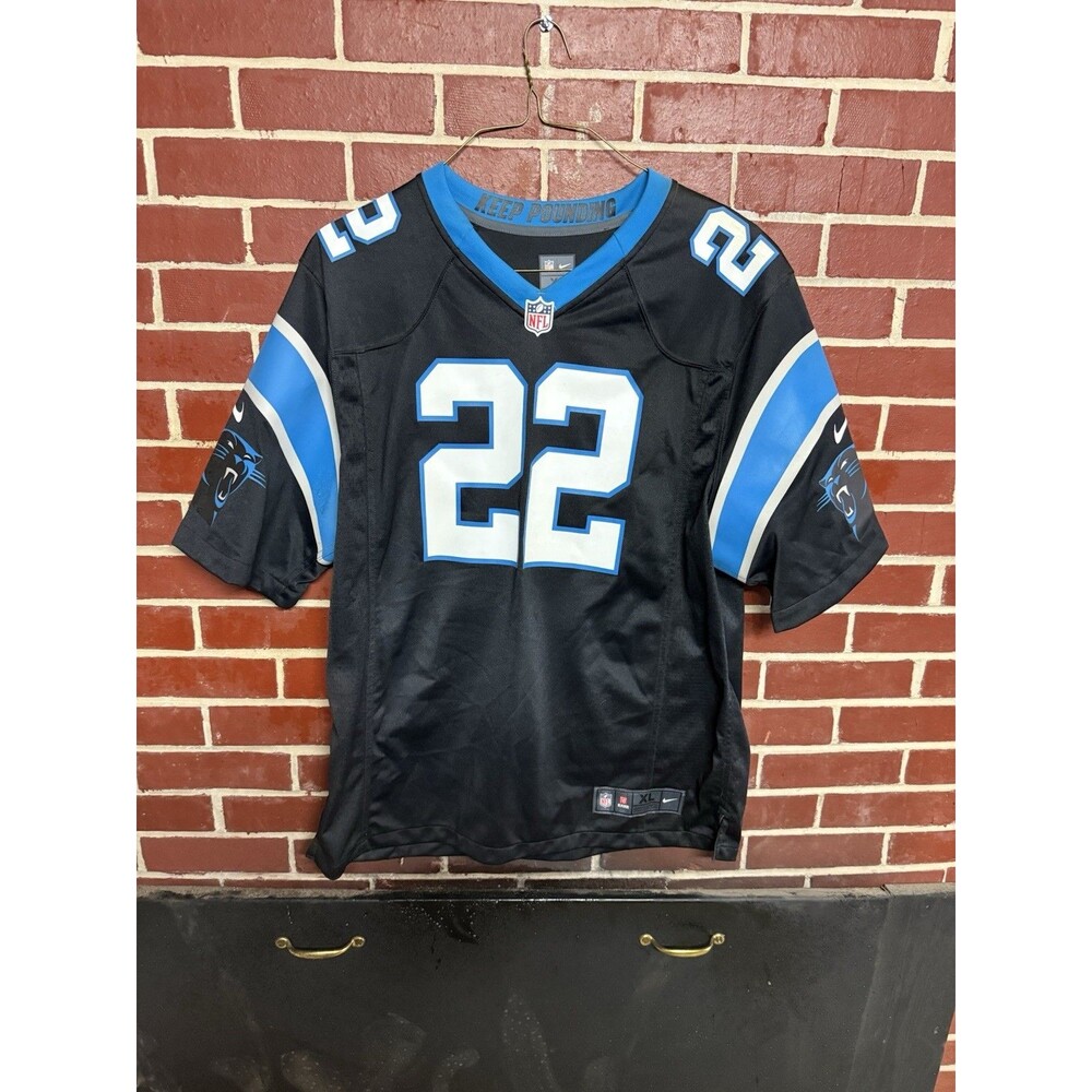 Christian McCaffrey #22 Carolina Panthers NFL NIKE Black Jersey Men's XL NWOT